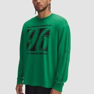 Under Armour Men's T shirt 3XL Heavyweight Winner Circle Long Sleeve Green NWT